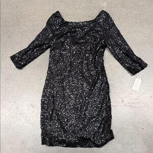 Elegant Black Sequin Dress